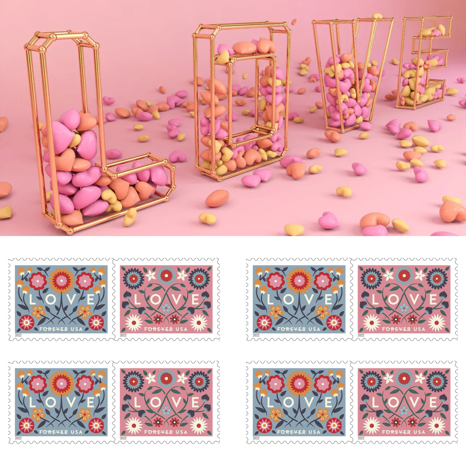 2022 Love Forever Stamps | Forever Stamps US Postage Stamps