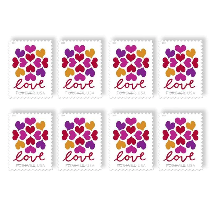 2019 Hearts Blossom Forever Stamps | Forever Stamps US Postage Stamps