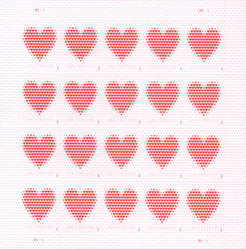 2020 Made of Hearts Forever Stamps | Forever Stamps US Postage Stamps