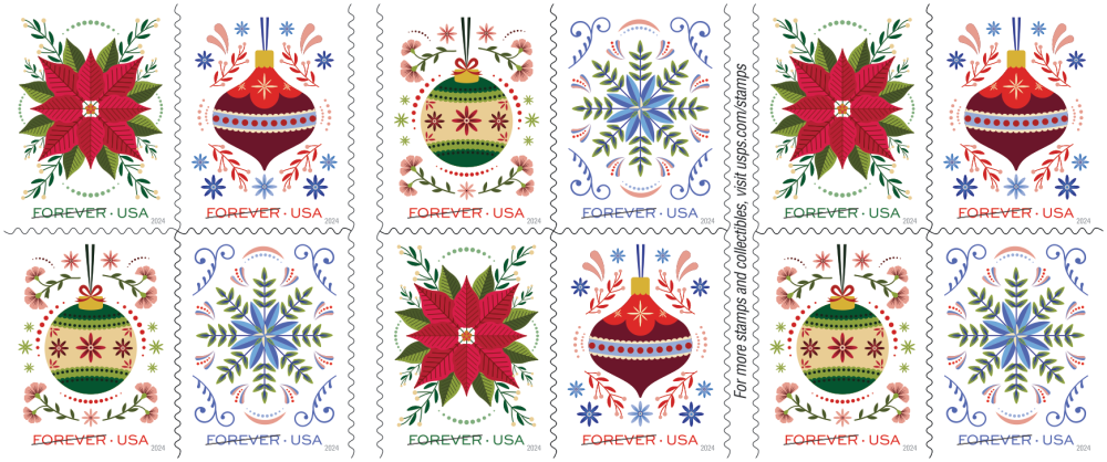 2024 Holiday Joy Stamps - Forever Stamps
